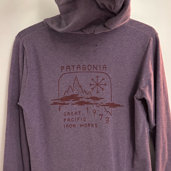 Patagonia cotton full-zip hoody, purple, size medium - Picture 2 of 5